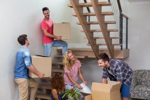 Secure storage unit setup for mobile self storage in Pinner