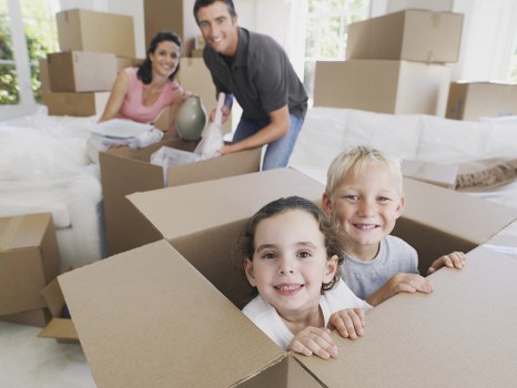 Secure long-term storage unit in Pinner with neatly packed boxes