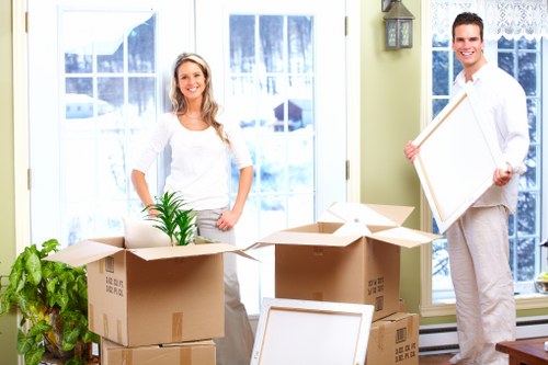Charity donation items arranged for reuse and redistribution