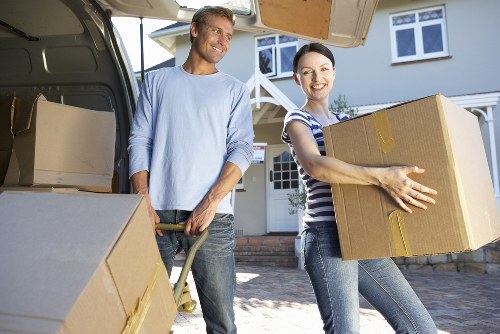 Boxes and packing materials prepared for removals in Pinner